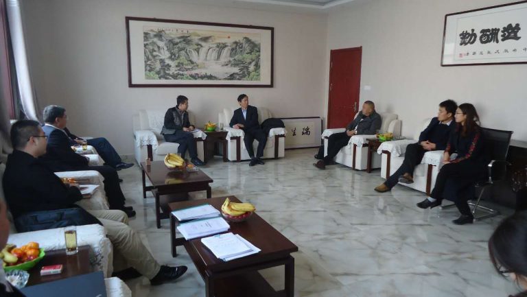 Dong'e County Leaders Come to Our Company to Inspect Work